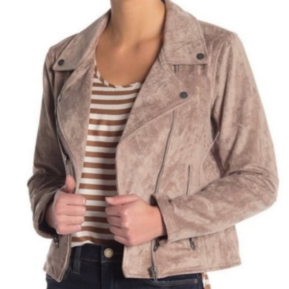 Blank NYC Suede Moto Jacket